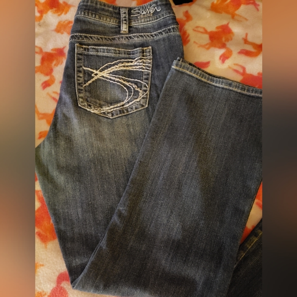 Silver Denim Jeans **